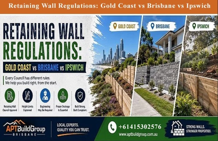 Retaining Wall Regulations Gold Coast vs Brisbane vs Ipswich